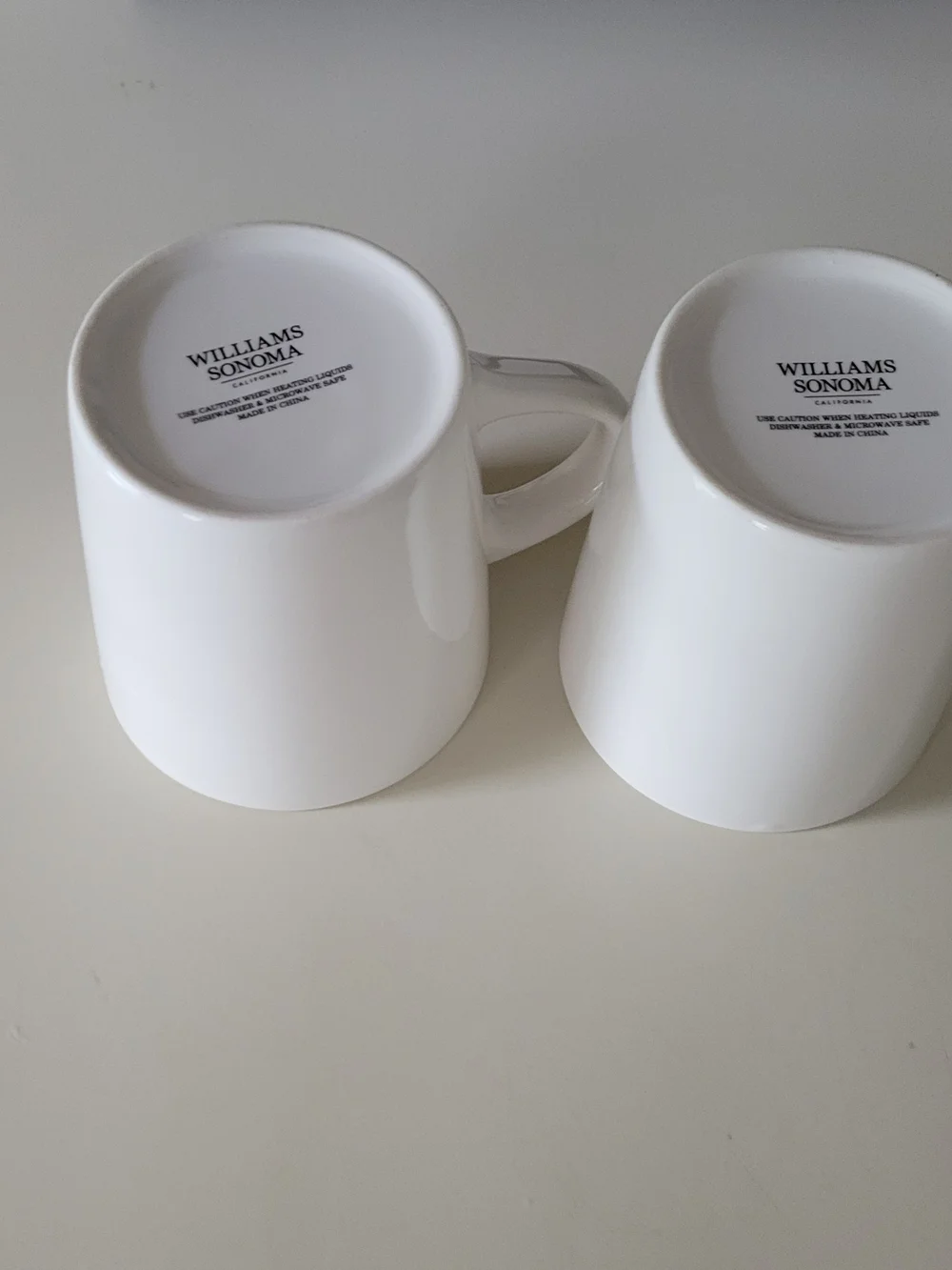 Williams Sonoma Papa Bear & Mama Bear Ceramic Mug Set